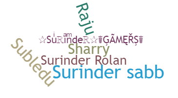 Nickname - Surinder