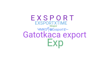 Nickname - export