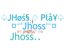 Nickname - jhoss