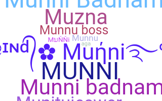 Nickname - Munni