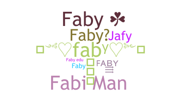 Nickname - faby