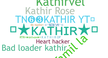 Nickname - Kathir