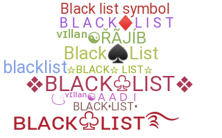 Nickname - blacklist