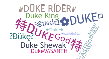 Nickname - duke