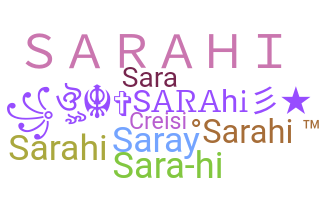 Nickname - sarahi
