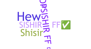 Nickname - Sishir