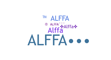 Nickname - ALFFA