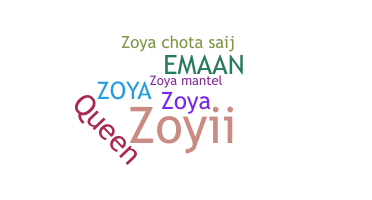 Nickname - Zoyaa