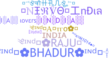 Nickname - India