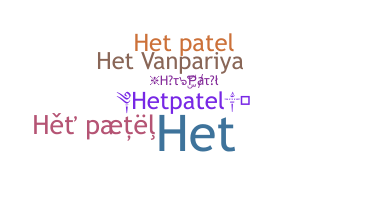 Nickname - HetPatel