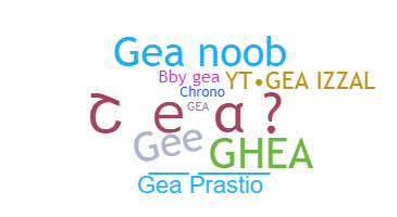 Nickname - Gea