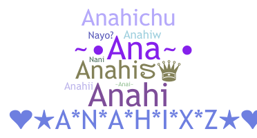 Nickname - Anahis