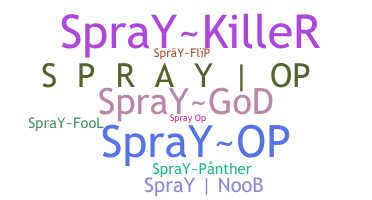 Nickname - Sprayop