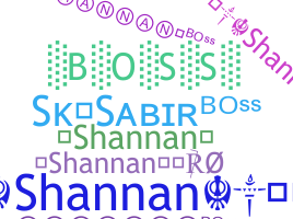 Nickname - Shannan