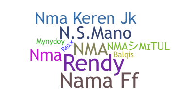 Nickname - nma