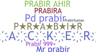 Nickname - Prabir