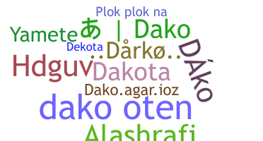 Nickname - Dako