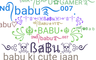 Nickname - Babu