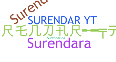 Nickname - Surenda