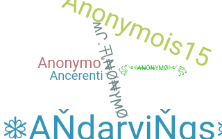 Nickname - anonymo