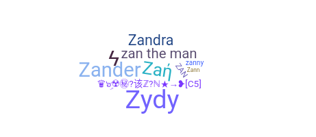 Nickname - Zan