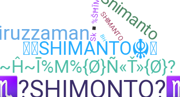 Nickname - shimanto