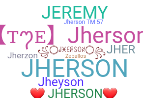 Nickname - Jherson