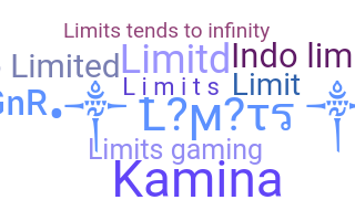 Nickname - limits