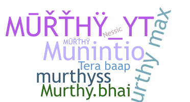 Nickname - Murthy