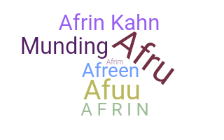 Nickname - Afrin