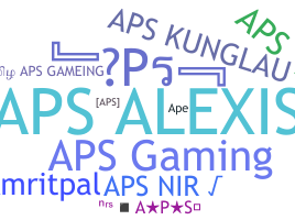 Nickname - aPs