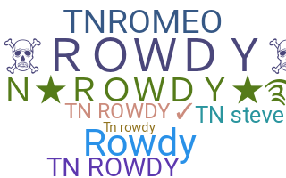Nickname - Tnrowdy