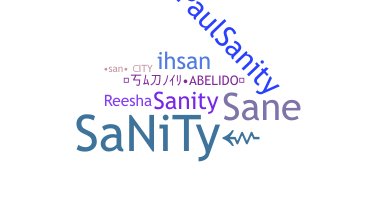 Nickname - SaNiTy