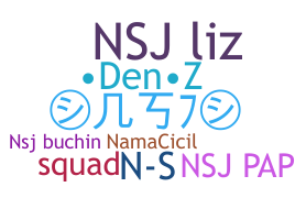 Nickname - nsj