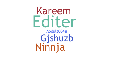 Nickname - Abdulkareem