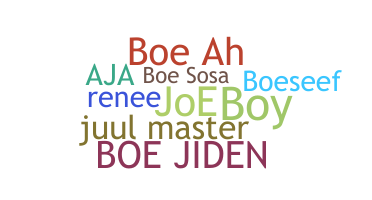 Nickname - Boe