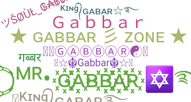 Nickname - Gabbar