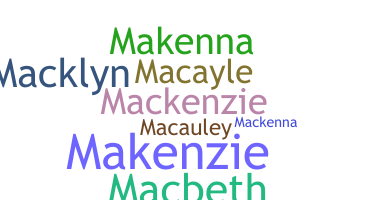 Nickname - Mackie