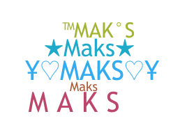 Nickname - Maks