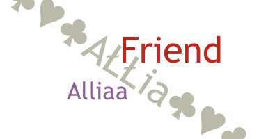 Nickname - Allia