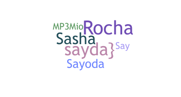Nickname - Sayda