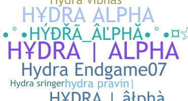 Nickname - HYDRAALPHA