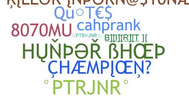 Nickname - PTRJNR