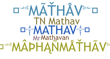 Nickname - Mathav