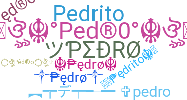 Nicknames for Pedro: ꧁☬༺₱ędrø༻☬꧂, 么 P E D R O ╰⁔╯, ツƤΣĐRØ