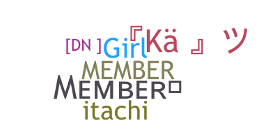 Nickname - Member