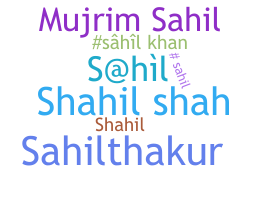 Nickname - sahilkhan