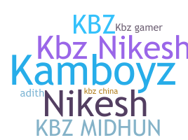 Nickname - kbz