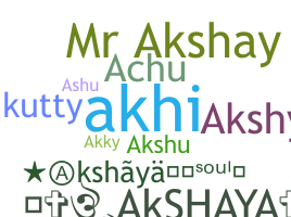 Nickname - Akshaya