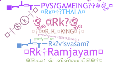 Nickname - RkRamjayam